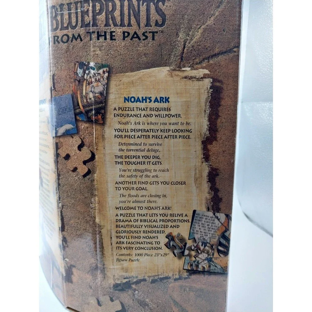 BePuzzled Buried Blueprint Puzzles From the Past Noah's Ark 1000 Piece